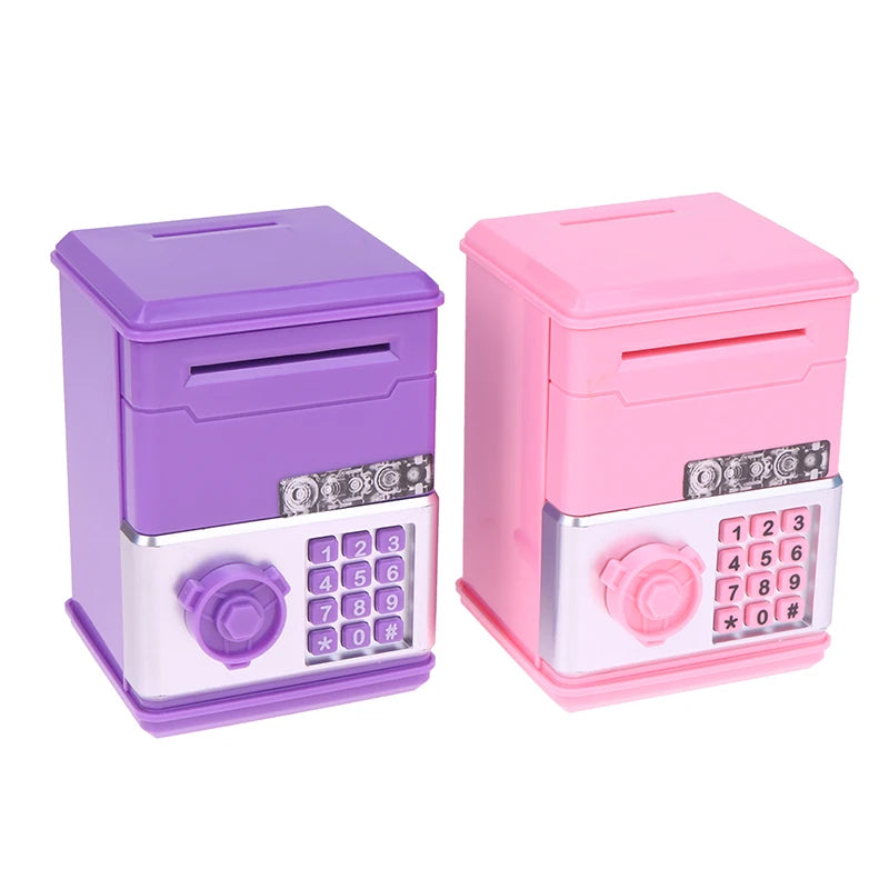1 Piece ATM Mini Cash Saving Money Box New Password Children's Piggy Bank Financial Saving Toys Child Gift For Boys Girls