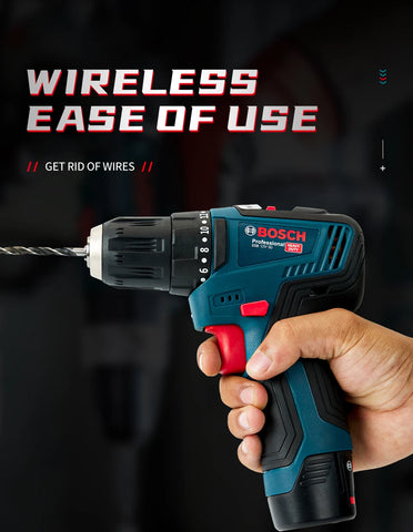 Bosch GSB-12-V30 Electric Drill DIY Professional Heavy Duty Cordless Driver Multifunctional Household Electric Screwdriver