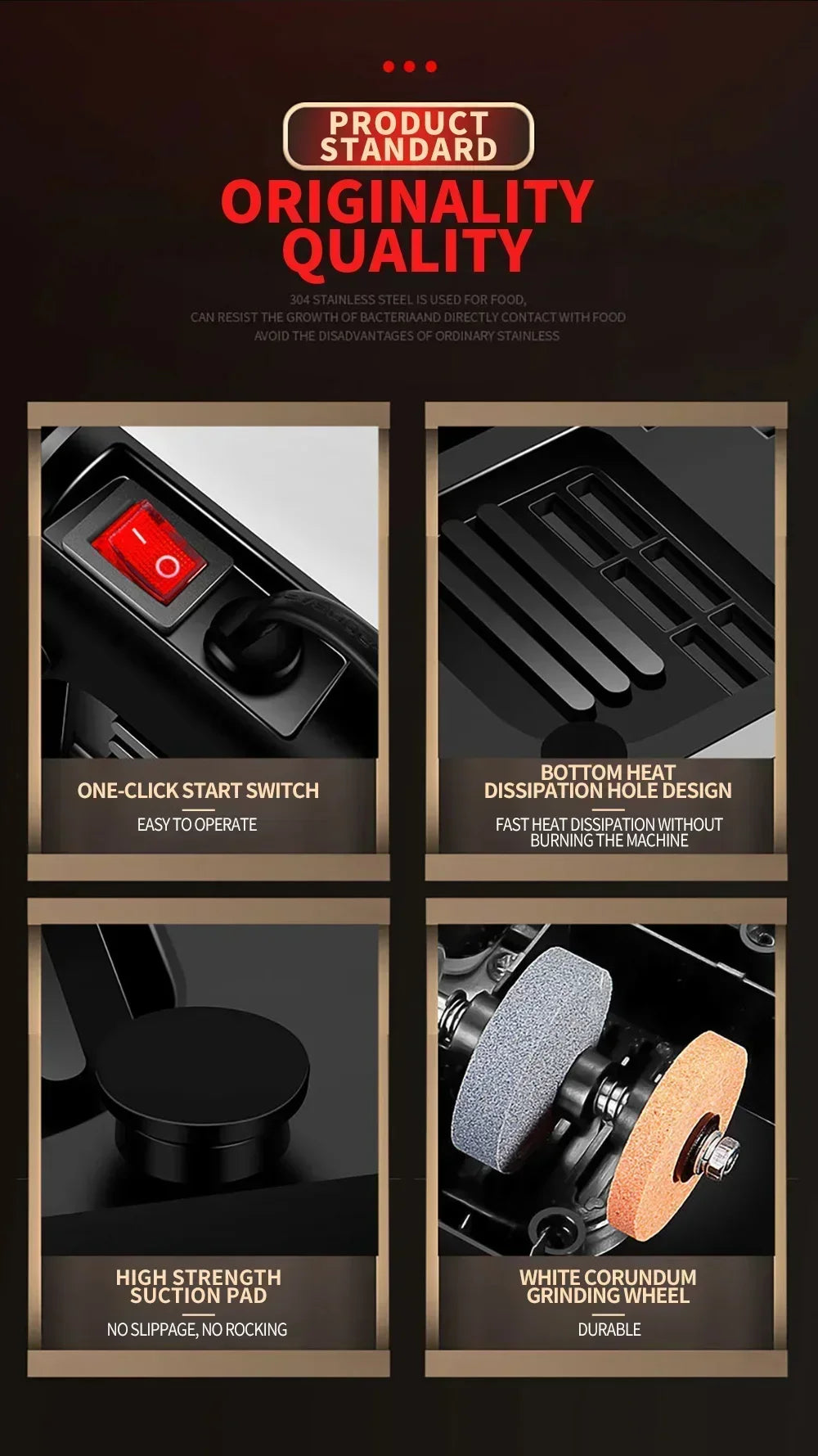 Electric Knife Sharpener Multi-function Automatic Cut Sharpener For Slotted screwdrivers Scissors Knives Electric Fast Sharpener