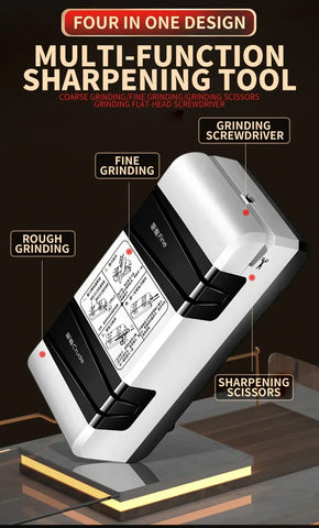 Electric Knife Sharpener Multi-function Automatic Cut Sharpener For Slotted screwdrivers Scissors Knives Electric Fast Sharpener