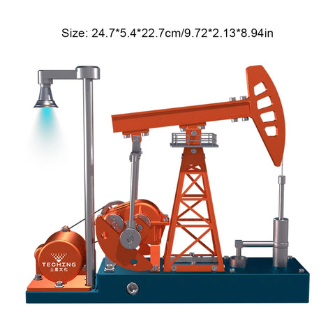 DIY Pumping Engine Model Kit Unit Metal Mechanical Art Assembly Ornaments Model Simulation Science Educational Teaching Toy Gif