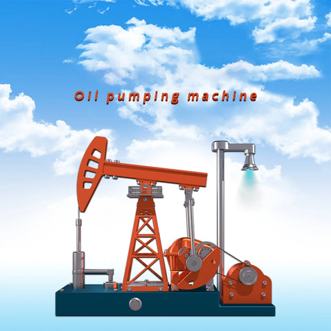 DIY Pumping Engine Model Kit Unit Metal Mechanical Art Assembly Ornaments Model Simulation Science Educational Teaching Toy Gif