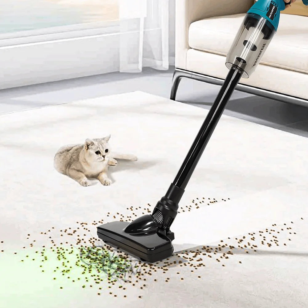 21V Brushless Cordless Electric Vacuum Cleaner Portable Car Keyboard Dust Pets Hair Cleaning Tool For Makita 18V Battery