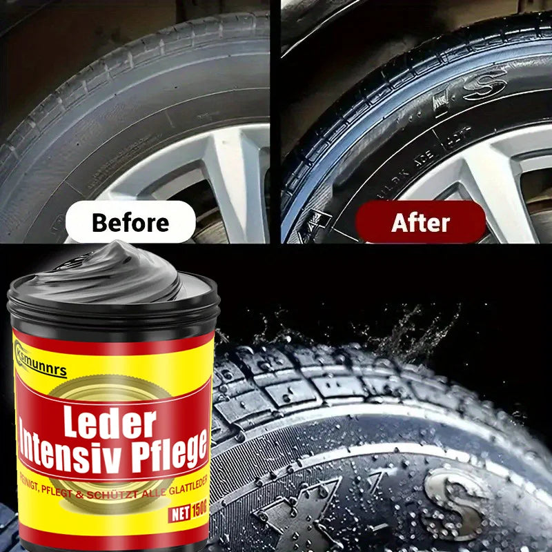 150g Multifunctional car repair kit: plastic parts and leather care and renewal, interior shine wax, tire gloss protection