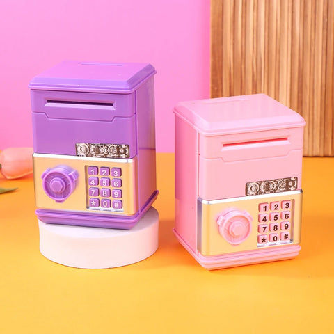 1 Piece ATM Mini Cash Saving Money Box New Password Children's Piggy Bank Financial Saving Toys Child Gift For Boys Girls