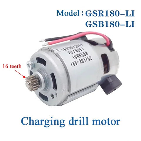 Original Electric Charging Drill Screwdriver DC Motor For Bosch GSR180-Li GSB180-Li 18V Power Tool Spare Accessories