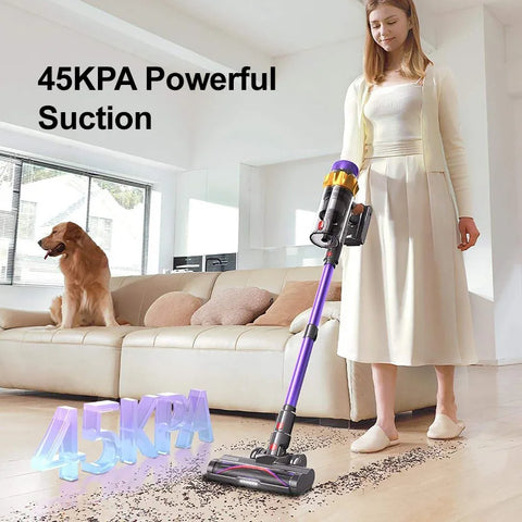 Handheld Vacuum Cleaner 45KPa 550W Brushless Motor LED Touchscreen,Removable Battery, Cordless Stick Vacuum for Home Pet Clean