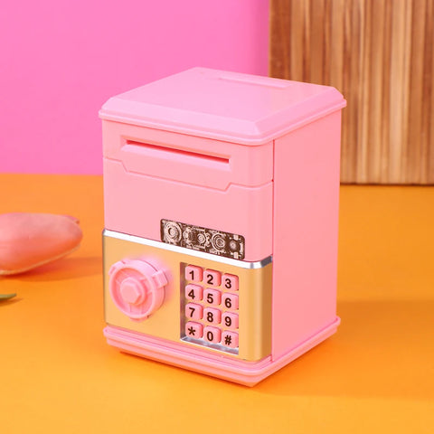 1 Piece ATM Mini Cash Saving Money Box New Password Children's Piggy Bank Financial Saving Toys Child Gift For Boys Girls