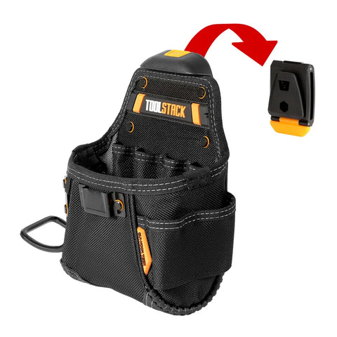 TOOLSTACK Mini Utility Toolkit Quality Hardwear Carpenter Work Tools Bag Quick-Hook Service Kit Hammer & Screwdriver Waist Pouch