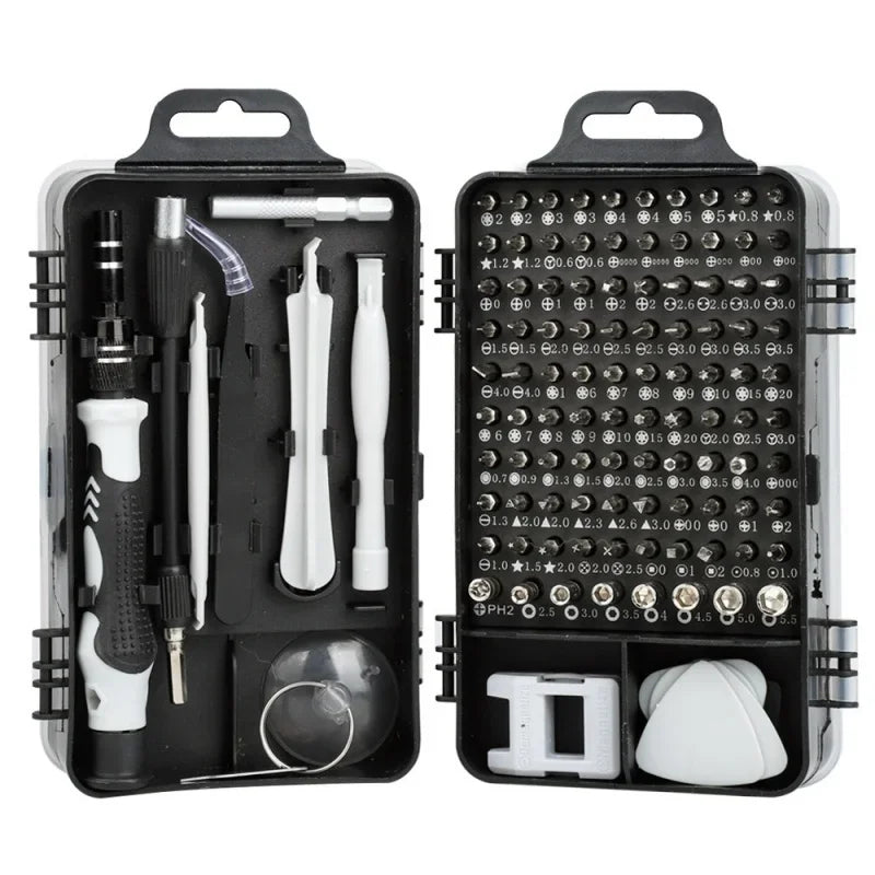 115 in 1 Magnetic Precision Screwdriver Set Mini Repair Tool Kit for Computer Laptop Cell Phone PC MacBook Household Repair Tool