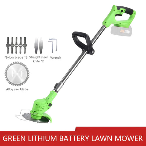 【2025 New】Cordless Lawn Mower Handheld Electric Grass Trimmer Adjustable Garden Tool Compatible With Makita 21V Battery