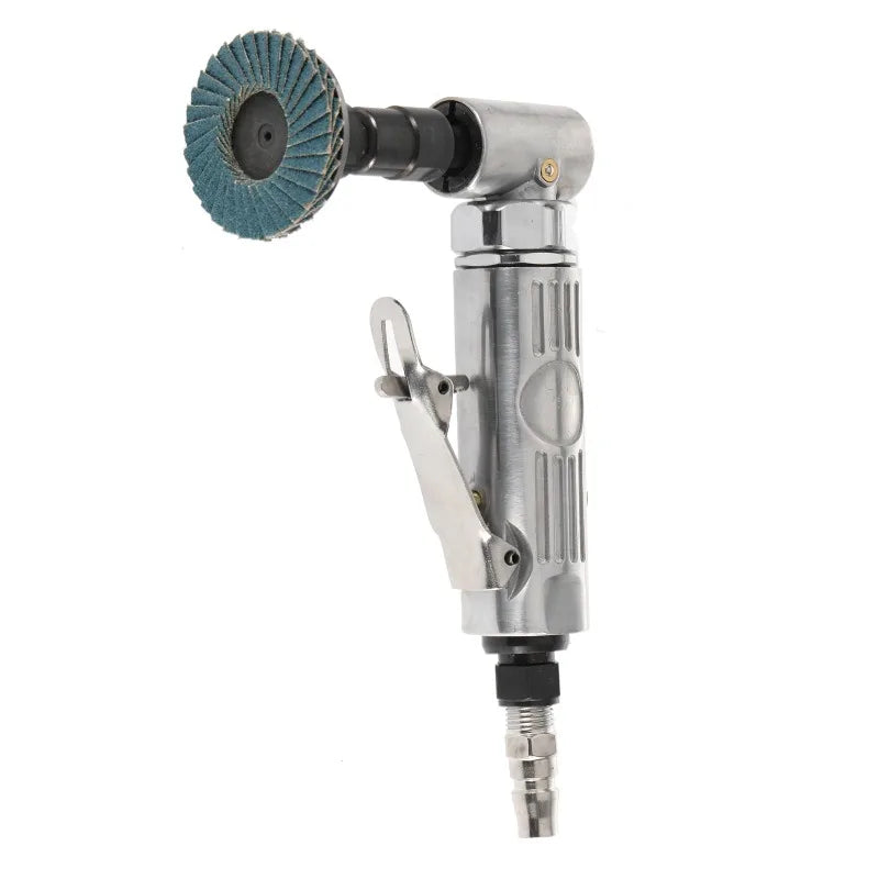90 Degree Air Die Grinder Mini Air Grinder Pneumatic Grinding Polisher Mill Engraving Machine with Sanding Discs Tool Kit