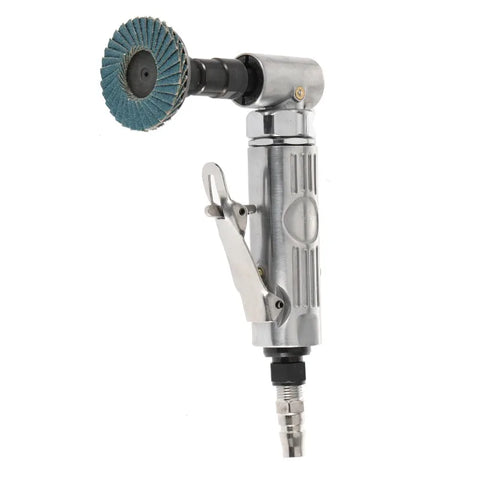 90 Degree Air Die Grinder Mini Air Grinder Pneumatic Grinding Polisher Mill Engraving Machine with Sanding Discs Tool Kit