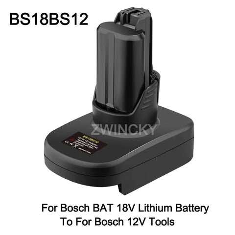 Battery Adapter For Makita/Dewalt/Milwaukee/Bosch 18V 20V Lithium Battery Convert to for Bosch 12V Cordless Power Tools