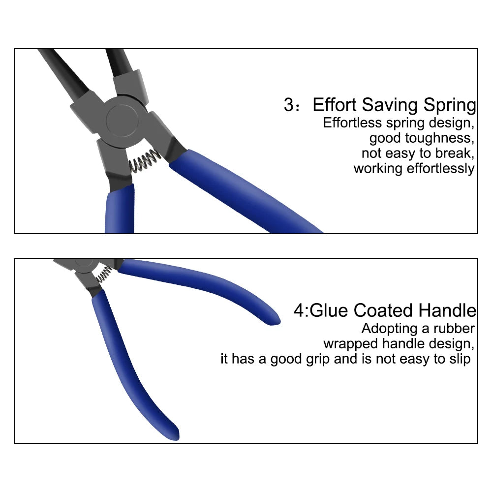 Vise Car Hose Oil Hose Crimping Plier Car Repair Hand Tool R Type Hand-held Tools Water Pipe Clamp Collar Hose Clip Clamp Pliers