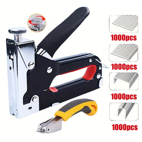 4-in-1 Manual Nail Gun Tool Durable Air Nailer for DIY, Home Decoration, Camping & Industrial Use