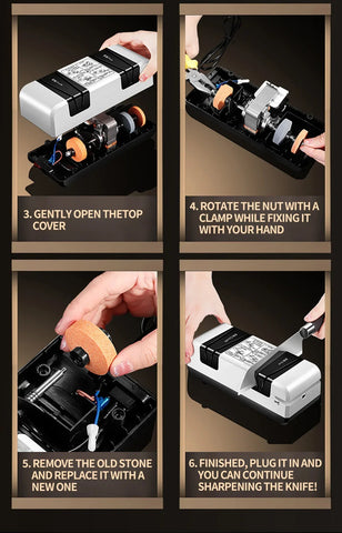 Electric Knife Sharpener Multi-function Automatic Cut Sharpener For Slotted screwdrivers Scissors Knives Electric Fast Sharpener