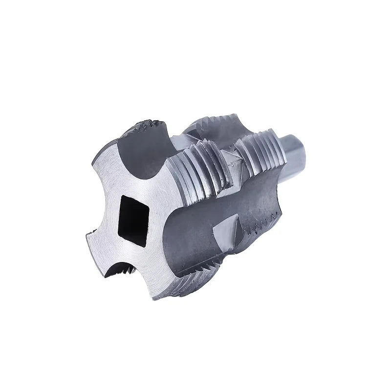 4/6Electric Drill Compatible Pvc Pipe Threader Kit Double Head Water Pipe Inner Hole Wire Opener Electric Drill Water Pipe Opene