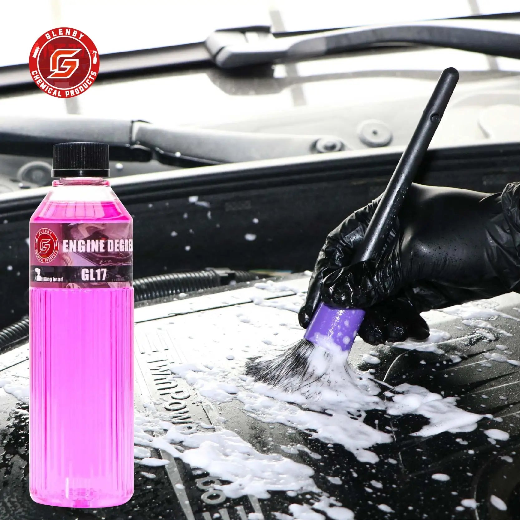 Engine Bay Cleaner & Degreaser - Effective for Cars, Engines, Floors, Home Use - Rapidly Cleans Grease & Grime Build Up