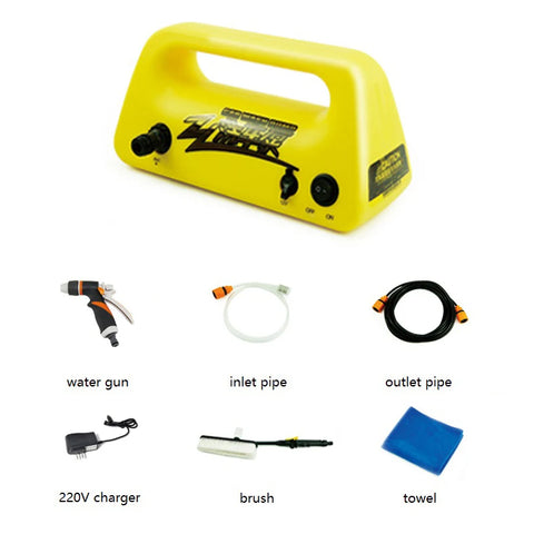 Portable Rechargeable Lithium Battery Water Gun, Wireless Vegetable Washing Machine Vehicle, 12V High Pressure Water Pump