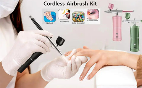 Airbrush with Compressor Airbrush Painting Mini Spray Gun for Painting Wireless Paint Gun Airbrush Kit with Compressor Spray Gun