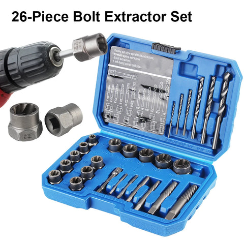 Bolt Nut Remover Hand Tools Kit Nut Extractor Car Repair Tool Accessory Damaged Screw Extractor Bolt Nut Removal Socket Tool