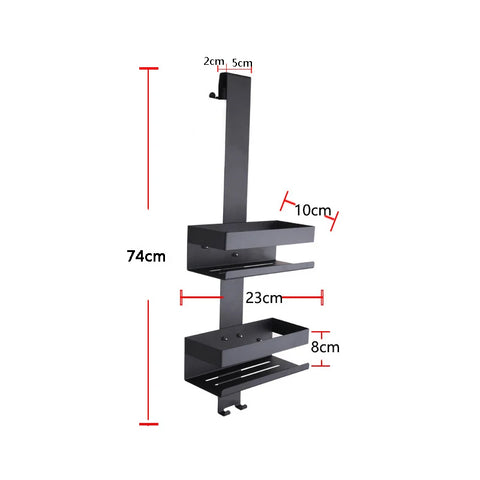 Movable Bathroom Shelves No Drill Shelf Organizer Shower Support Steel Shelf Multifunction Shelves Storage Unit For Bathroom