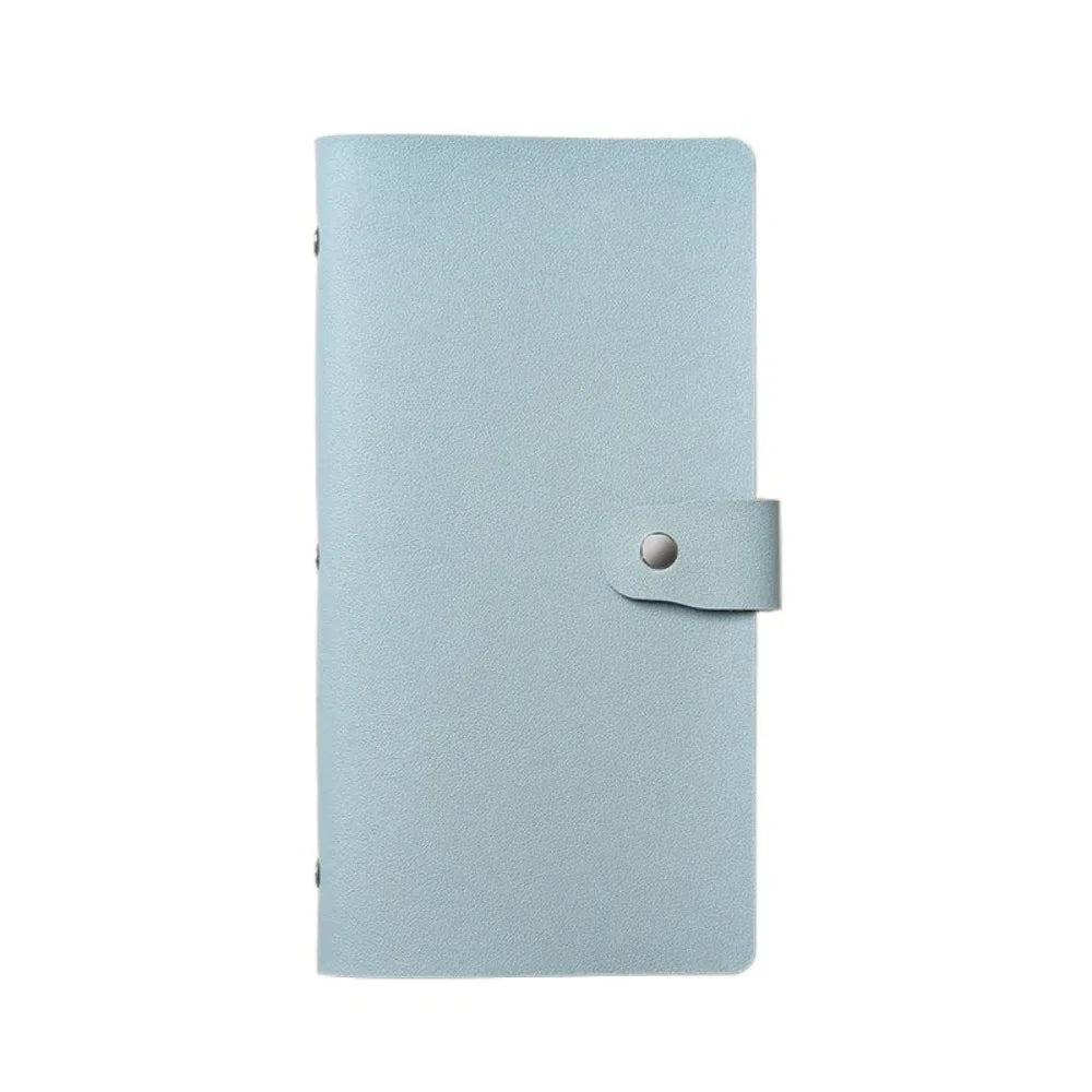 Fun Money Savings Challenge Binder Solid Color PU Savings Challenges Book Easy Leather Cash Budget Notebook Bills Storage