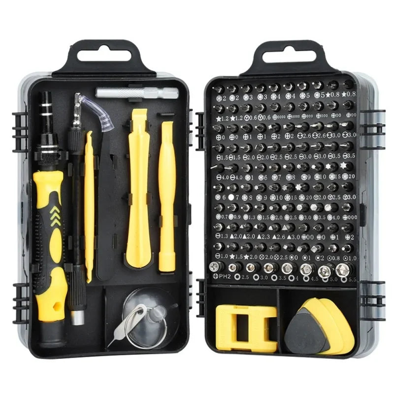 115 in 1 Magnetic Precision Screwdriver Set Mini Repair Tool Kit for Computer Laptop Cell Phone PC MacBook Household Repair Tool