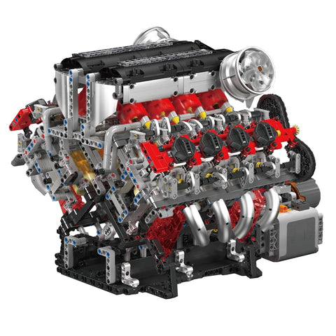 2718PCS V8 Engine Model kit Technincal Car MOC V8 Engine Supercar Model Assembly Car Building Blocks Brick Toys For Boys Gifts