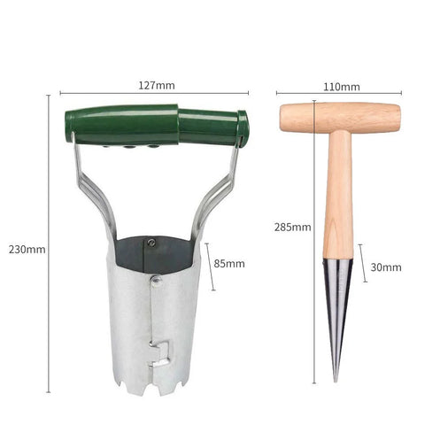 Gardening Seedling Extractor Planting Tool Kit Sandy Dipping Flower Tube Transplanter Transplanting Extractor Garden Tool