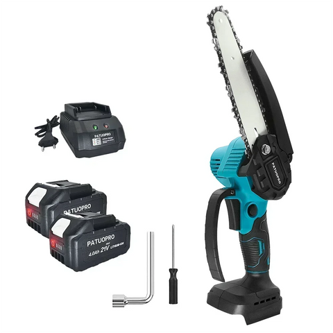 6inch Brushless Electric Chain Saw Cordless Portable Tree Branch Logging Chainsaw Woodworking Garden Tool For Makita 18V Battery