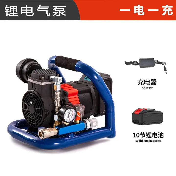 Rechargeable lithium air compressor car small portable wireless pump cylinderless lithium air compressor