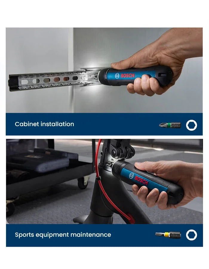 Bosch GO 3 Electric Screwdriver Set 3.6V 5Nm Cordless Mini Hand Drill Rechargeable Screw Driver Bosch Multi-Function Power Tool