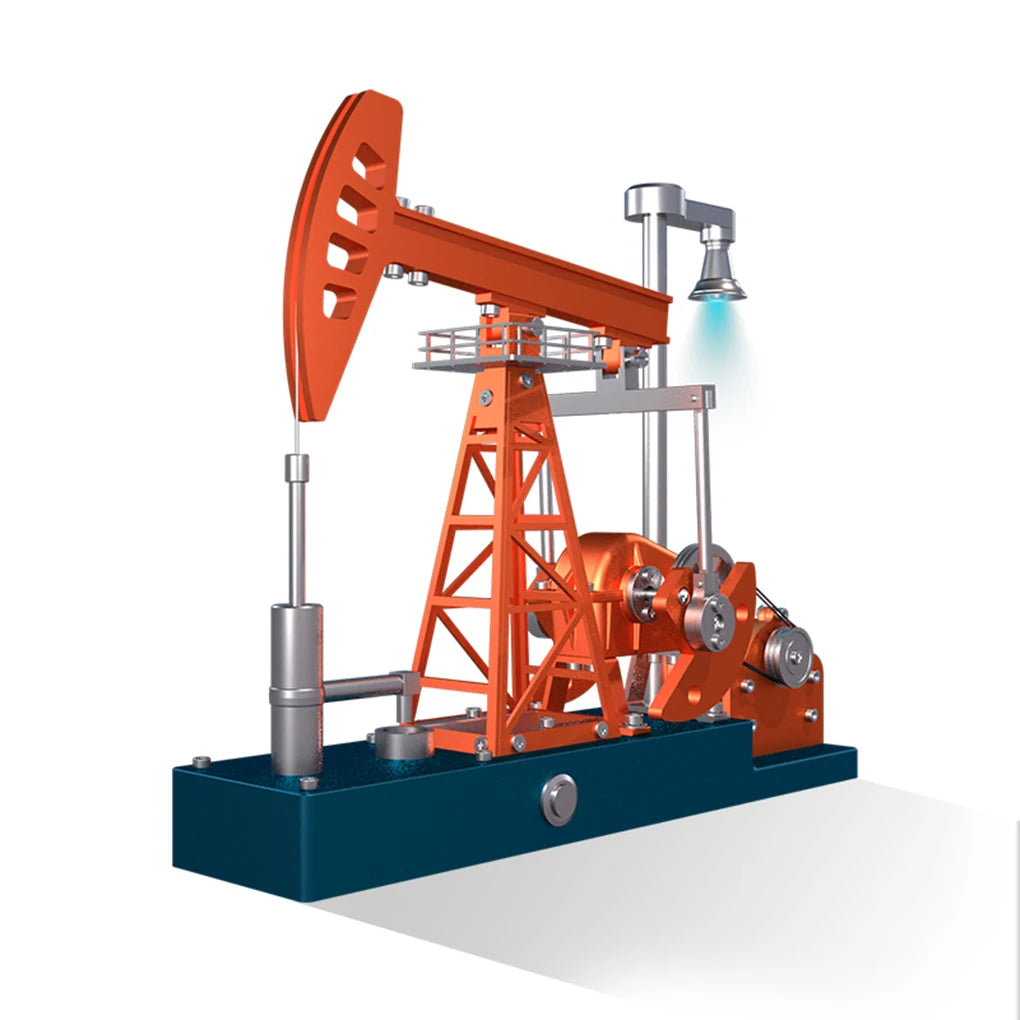 DIY Pumping Engine Model Kit Unit Metal Mechanical Art Assembly Ornaments Model Simulation Science Educational Teaching Toy Gif