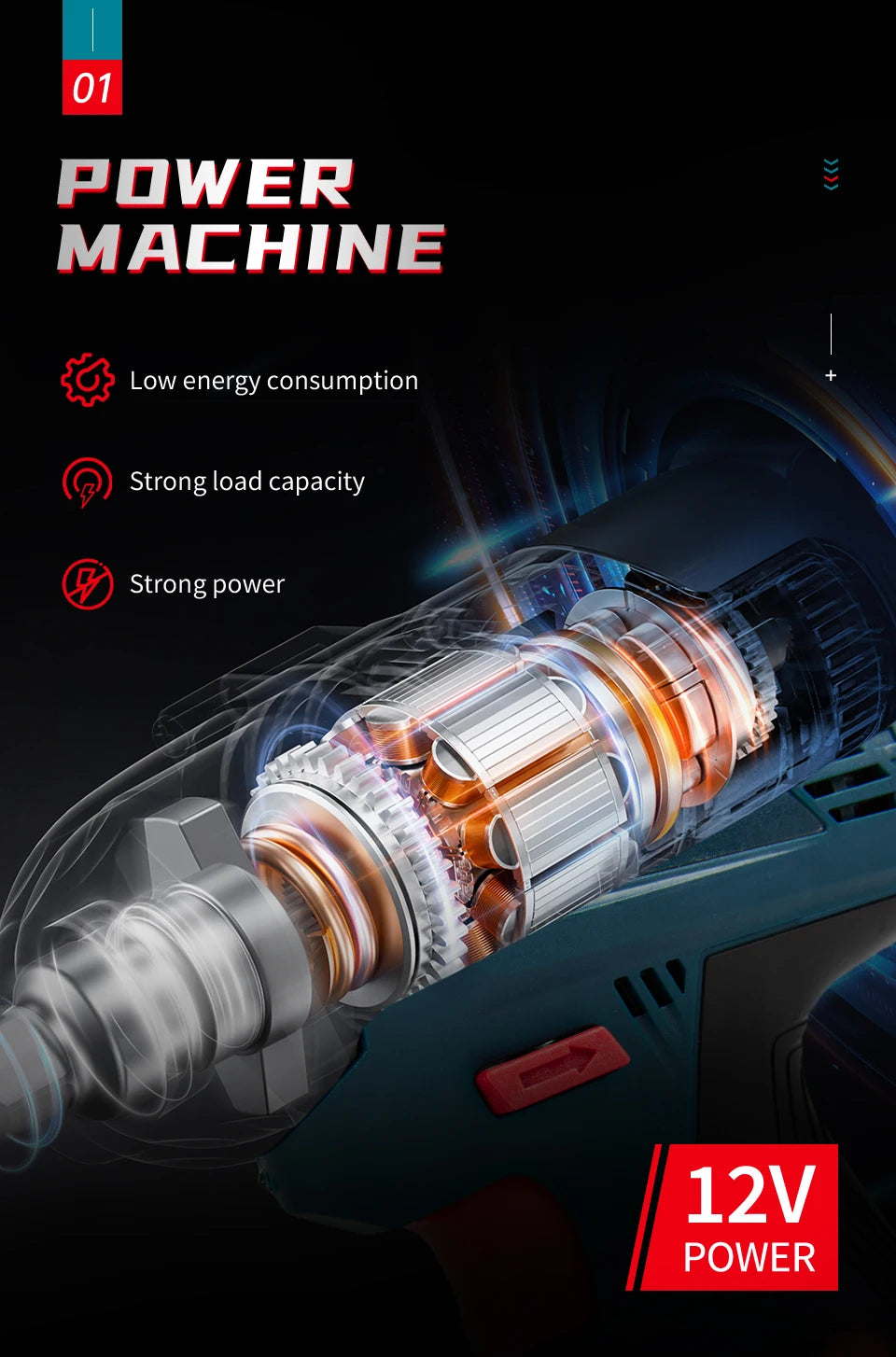 Bosch GSB-12-V30 Electric Drill DIY Professional Heavy Duty Cordless Driver Multifunctional Household Electric Screwdriver