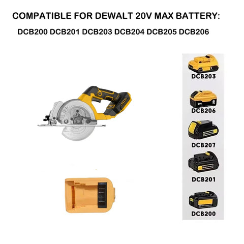 5.5IN Electric Circular Saw Brushless External Rotor Cordless High Power Power Tools Compatible with Dewalt 18V Battery