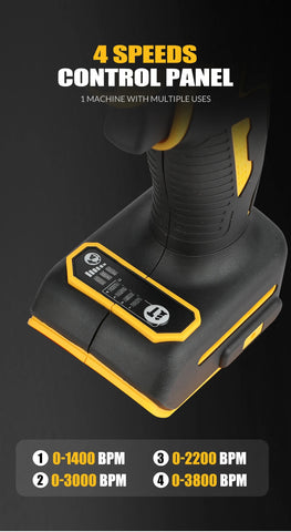 Dewalt 850 Screwdriver20V Brushless Lithium Battery Electric Screwdriver 3 Gears Adjustment High Torque High Impact withLEDLight