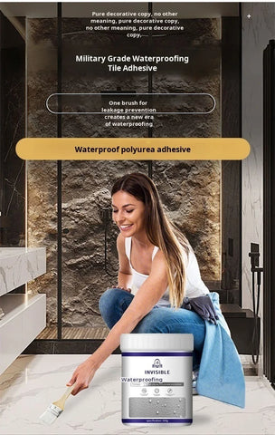 【Transparent Liquid Wall Waterproof Adhesive】Clear Waterproof Coating for Wall Leak Repair Invisible Protection Easy Application