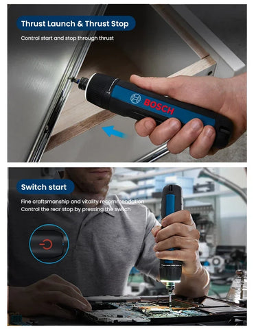 Bosch GO 3 Electric Screwdriver Set 3.6V 5Nm Cordless Mini Hand Drill Rechargeable Screw Driver Bosch Multi-Function Power Tool