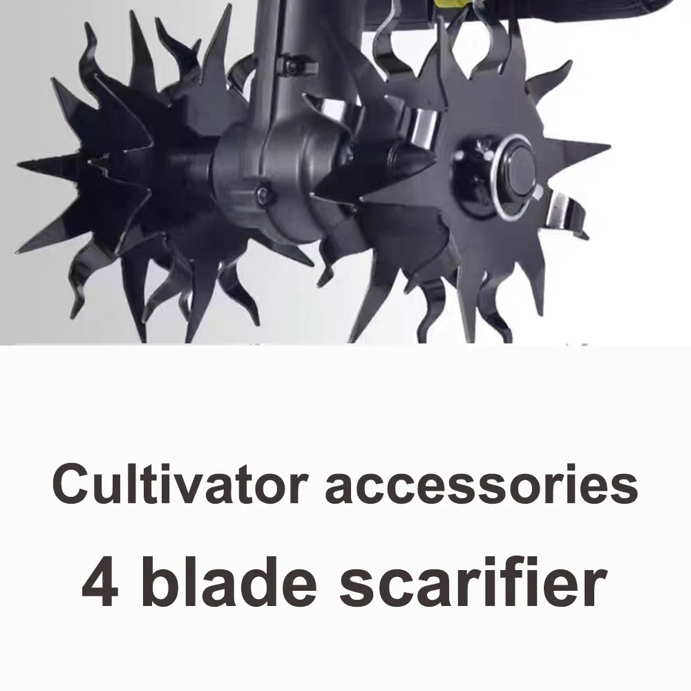 Abeden 20V Handheld Electric Ripper Cultivator Garden Rotary Tiller Cordless Weeder Garden Tractor Portable Grass Trimmer