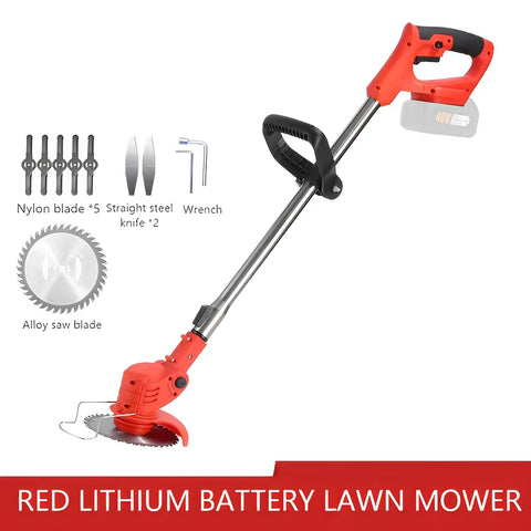 【2025 New】Cordless Lawn Mower Handheld Electric Grass Trimmer Adjustable Garden Tool Compatible With Makita 21V Battery